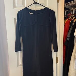 London Times Black Long Sleeve Dress